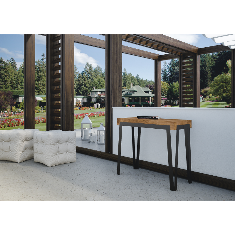 Consolle allungabile 90x40/290 cm Rio Premium telaio Antracite