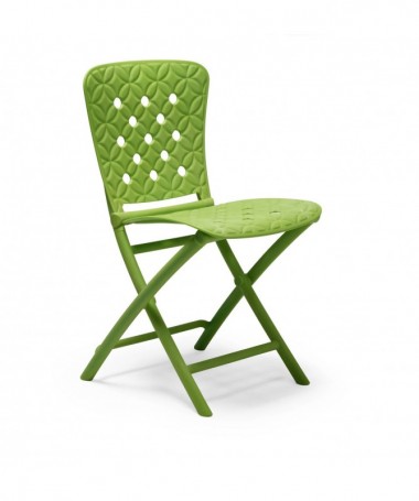 SET 4 SEDIE PIEGHEVOLI ZAC SPRING IN POLIPROPILENE LIME MADE IN ITALY