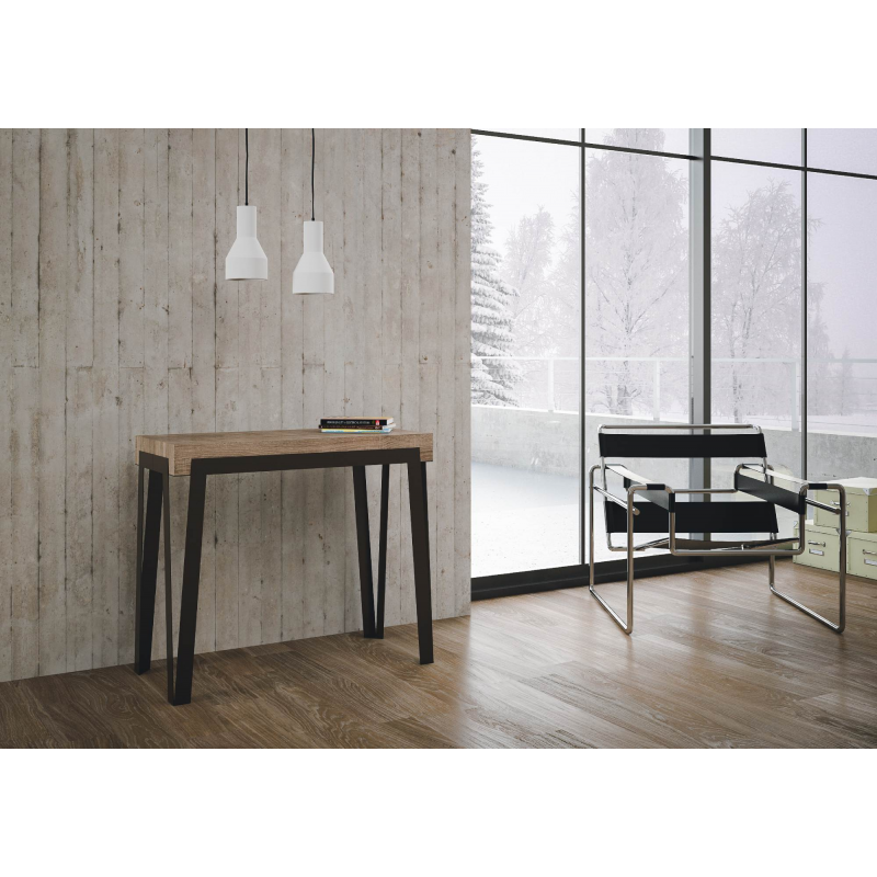 Consolle allungabile 90x40/300 cm Rio Premium telaio Ruggine