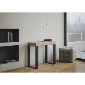 Zoom Consolle allungabile 90x40/196 cm Tecno Small Premium telaio Antracite