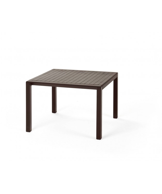 TAVOLINO ARIA 60 IN POLIPROPILENE CAFFE', SMONTABILE MADE IN ITALY