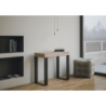 Consolle allungabile 90x40/300 cm Tecno Premium telaio Antracite