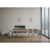 Consolle allungabile 90x40/300 cm Tecno Premium telaio Antracite