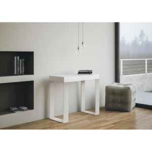 Zoom Consolle allungabile 90x40/300 cm Tecno telaio Bianco