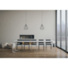 Consolle allungabile 90x40/300 cm Tecno telaio Bianco