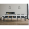 Consolle allungabile 90x40/300 cm Tecno Evolution telaio Antracite