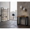 Consolle apribile 90x45/90 cm Tecno Libra telaio Antracite