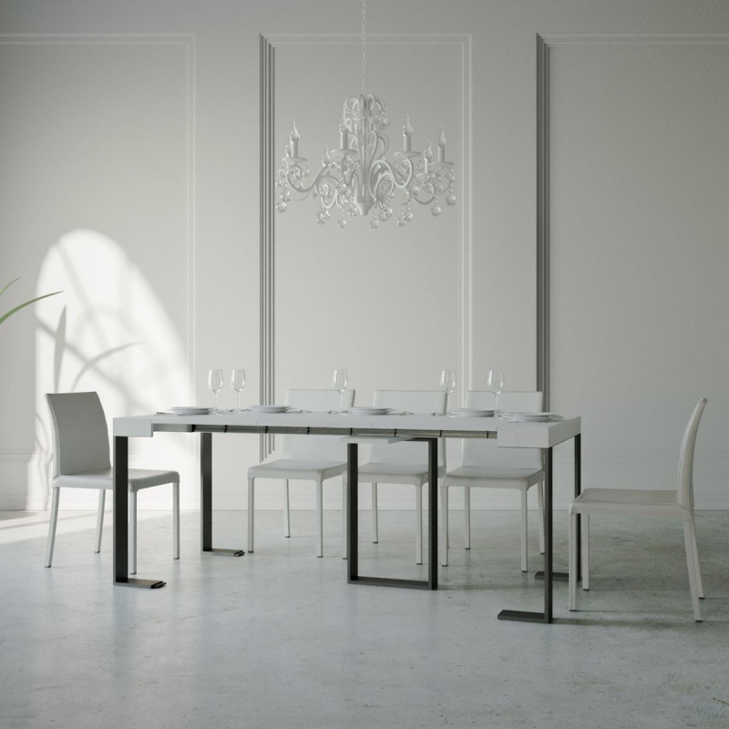 Consolle allungabile 90x40/196 cm Sintesi Small telaio Antracite