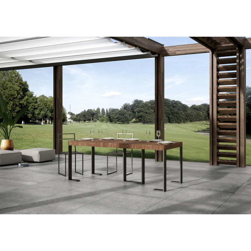 Consolle allungabile 90x40/190 cm Sintesi Small telaio Antracite