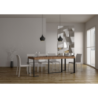 Consolle allungabile 90x40/190 cm Futura Small telaio Antracite