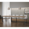 Consolle allungabile 90x40/300 cm Futura Premium telaio Antracite