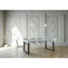 Consolle allungabile 90x40/196 cm Elettra Small telaio Antracite