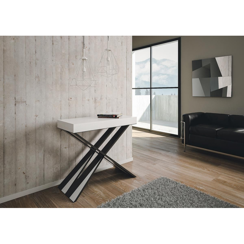 Consolle allungabile 90x40/196 cm Diago Small telaio Antracite