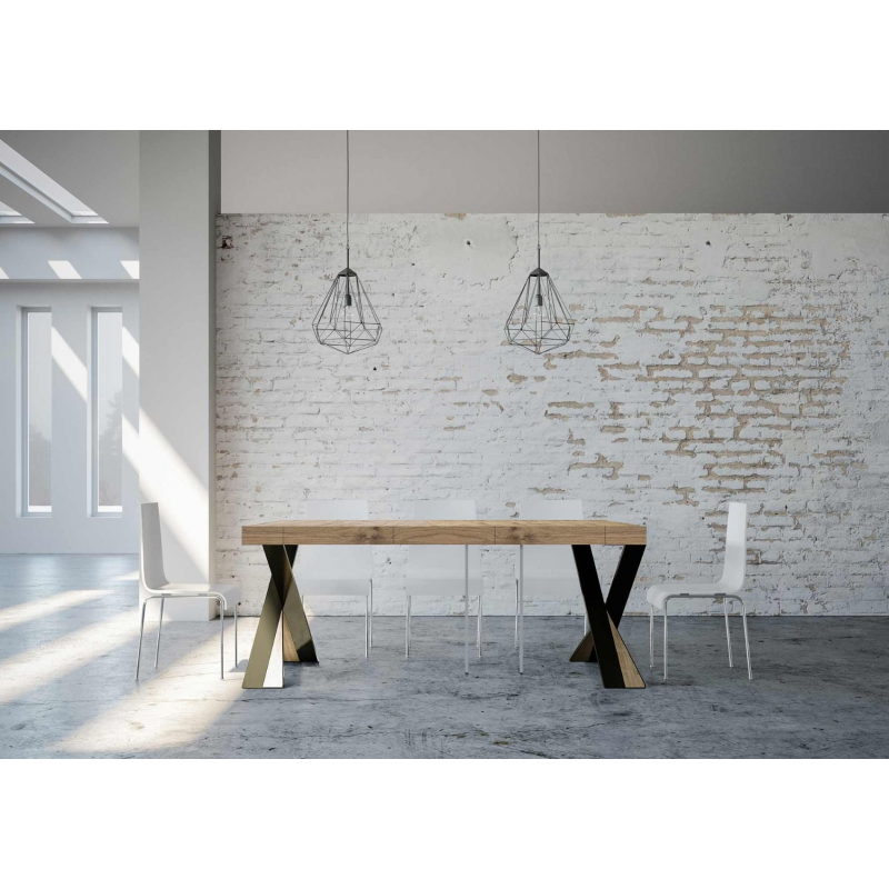 Consolle allungabile 90x40/300 cm Diago Premium telaio Antracite
