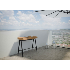 Zoom Consolle allungabile 90x40/190 cm Banco Small Premium telaio Antracite