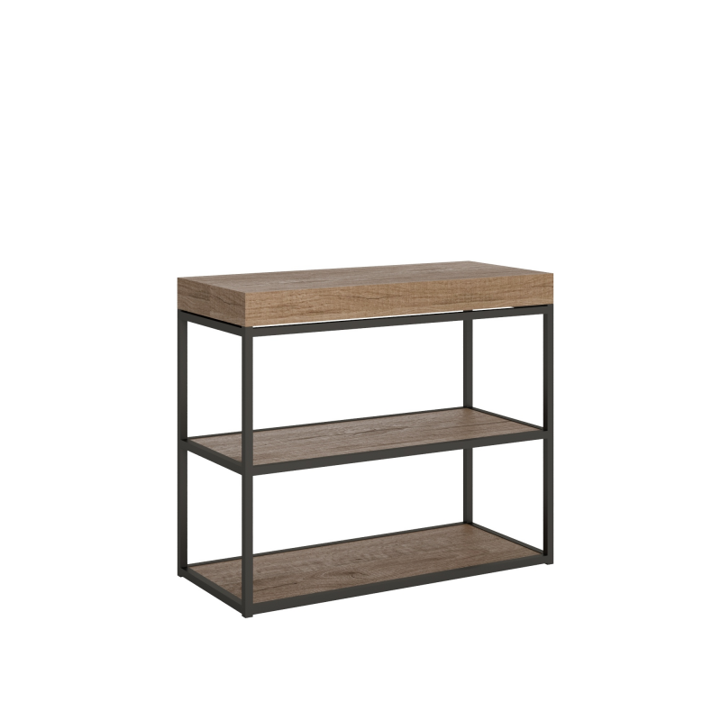 Consolle allungabile 90x40/196 cm Plano Small telaio Antracite