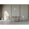 Consolle allungabile 90x40/196 cm Plano Small telaio Antracite