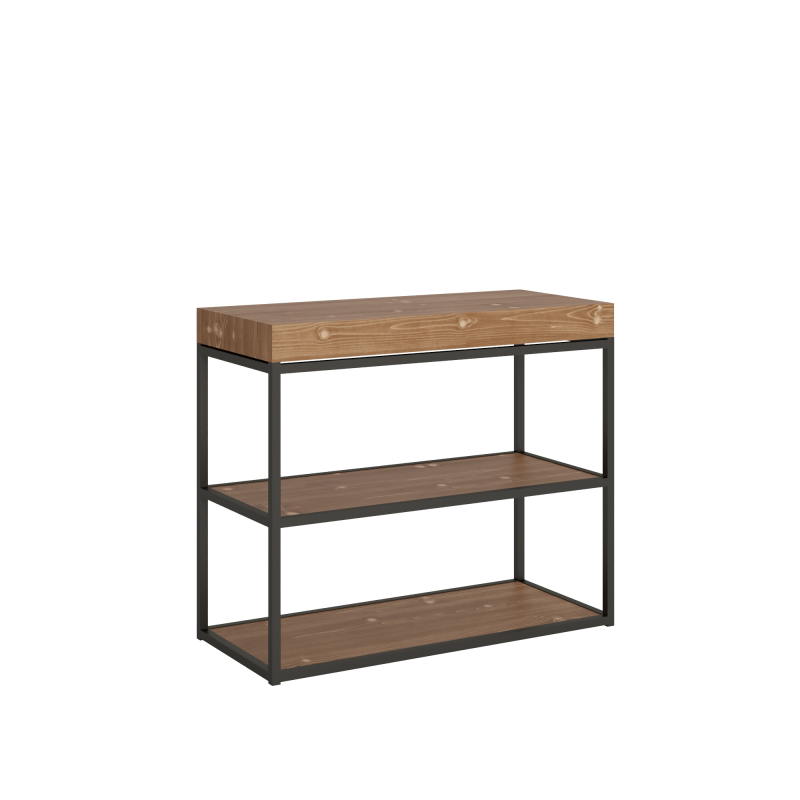 Consolle allungabile 90x40/190 cm Plano Small telaio Antracite