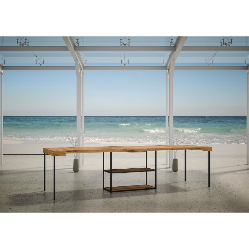 Consolle allungabile 90x40/290 cm Plano telaio Antracite
