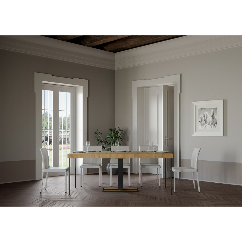 Consolle allungabile 90x40/196 cm Capital Small Premium telaio Antracite