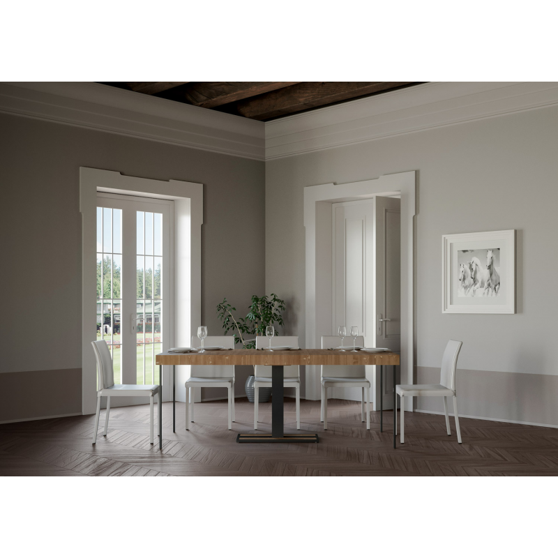 Consolle allungabile 90x40/190 cm Capital Small Premium telaio Antracite