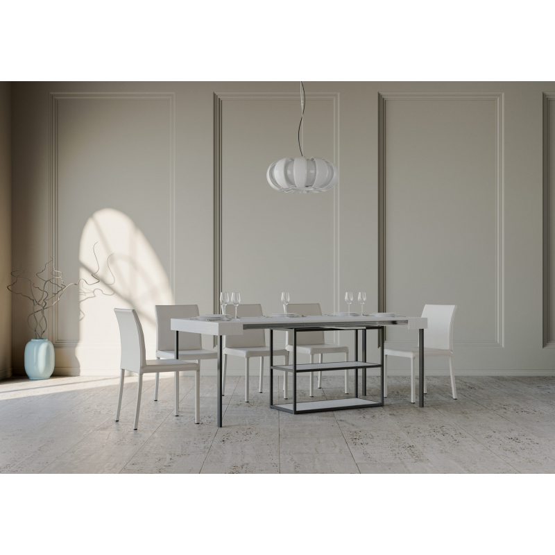 Consolle allungabile 90x40/300 cm Capital telaio Antracite
