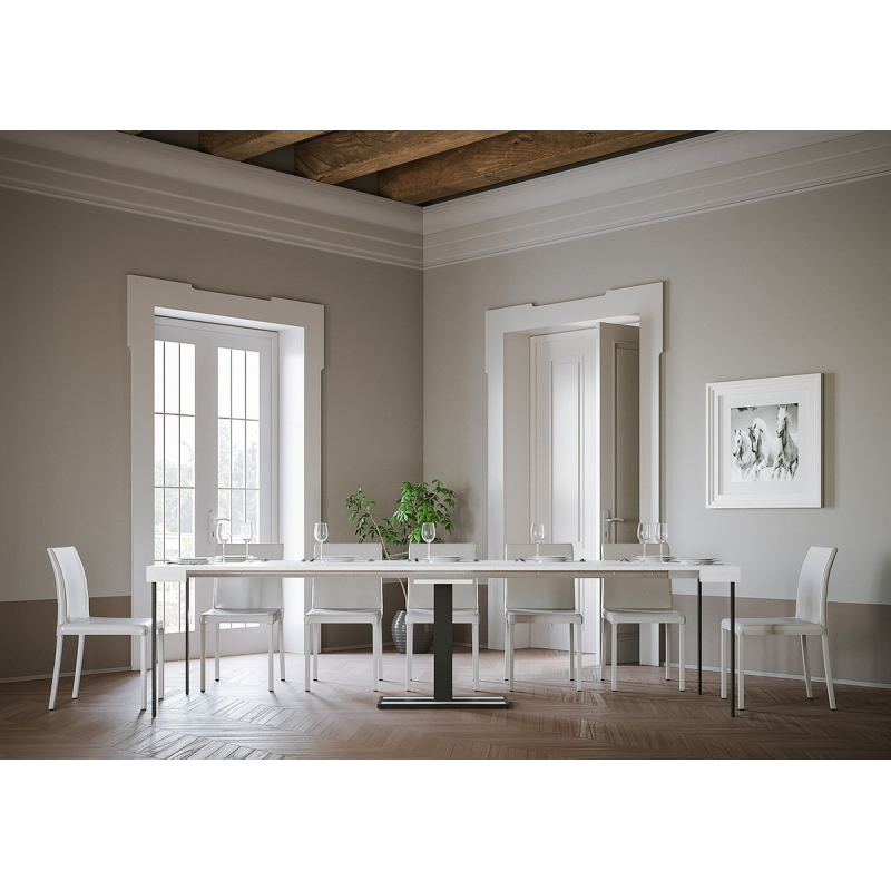 Consolle allungabile 90x40/300 cm Capital telaio Antracite
