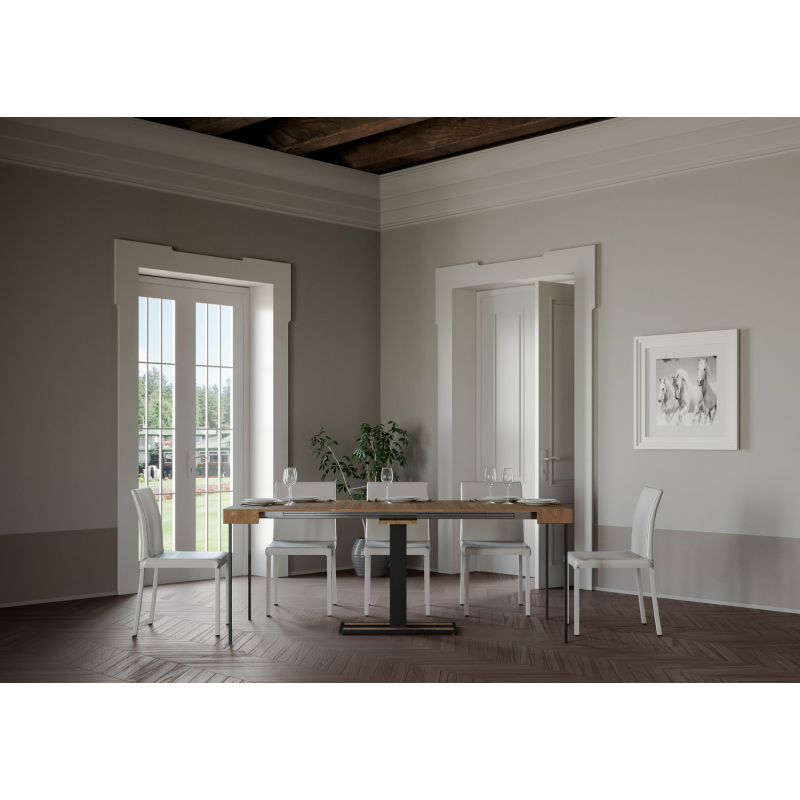Consolle allungabile 90x40/290 cm Capital telaio Antracite