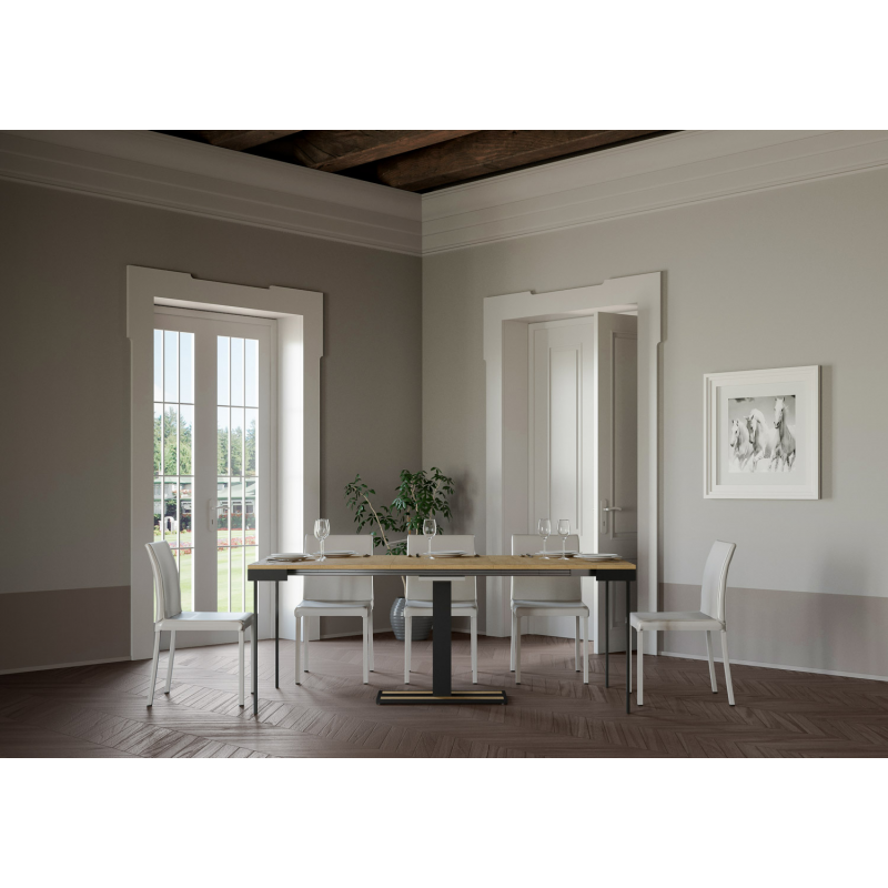 Consolle allungabile 90x40/196 cm Capital Small Evolution telaio Antracite