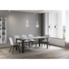 Consolle allungabile 90x40/196 cm Linea Small Evolution telaio Antracite