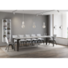 Consolle allungabile 90x40/300 cm Linea Evolution telaio Antracite