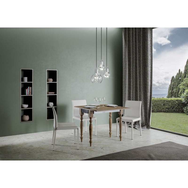 Consolle apribile 90x45/90 cm Romagna Librox telaio Grigio