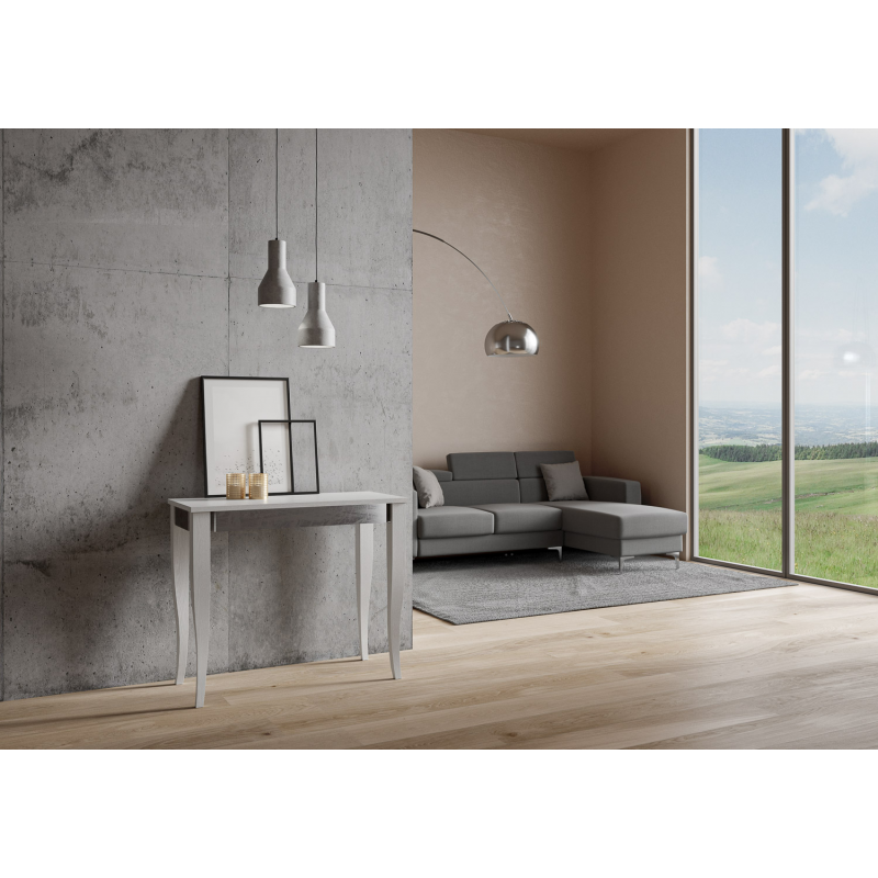 Consolle allungabile 90x40/196 cm Sciabola Iron Small telaio Grigio