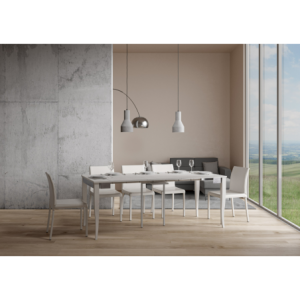 Zoom Consolle allungabile 90x40/300 cm Sciabola Iron telaio Grigio