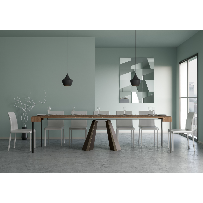 Consolle allungabile 90x40/290 cm Diamante telaio Orso
