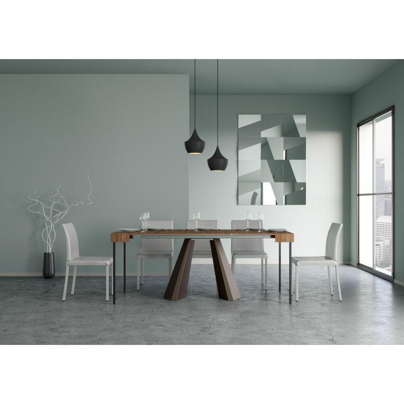 Consolle allungabile 90x40/290 cm Diamante telaio Orso