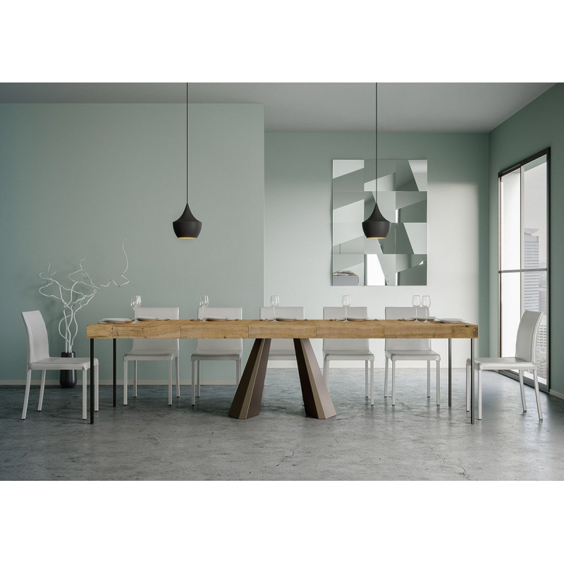 Consolle allungabile 90x40/300 cm Diamante Premium telaio Orso