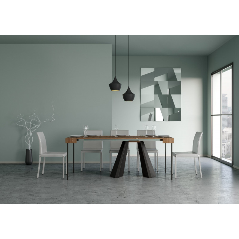 Consolle allungabile 90x40/290 cm Diamante telaio Orso