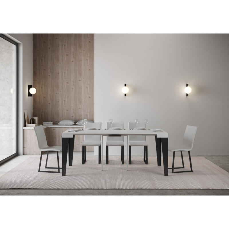 Consolle allungabile 90x40/196 cm Flame Small telaio Antracite