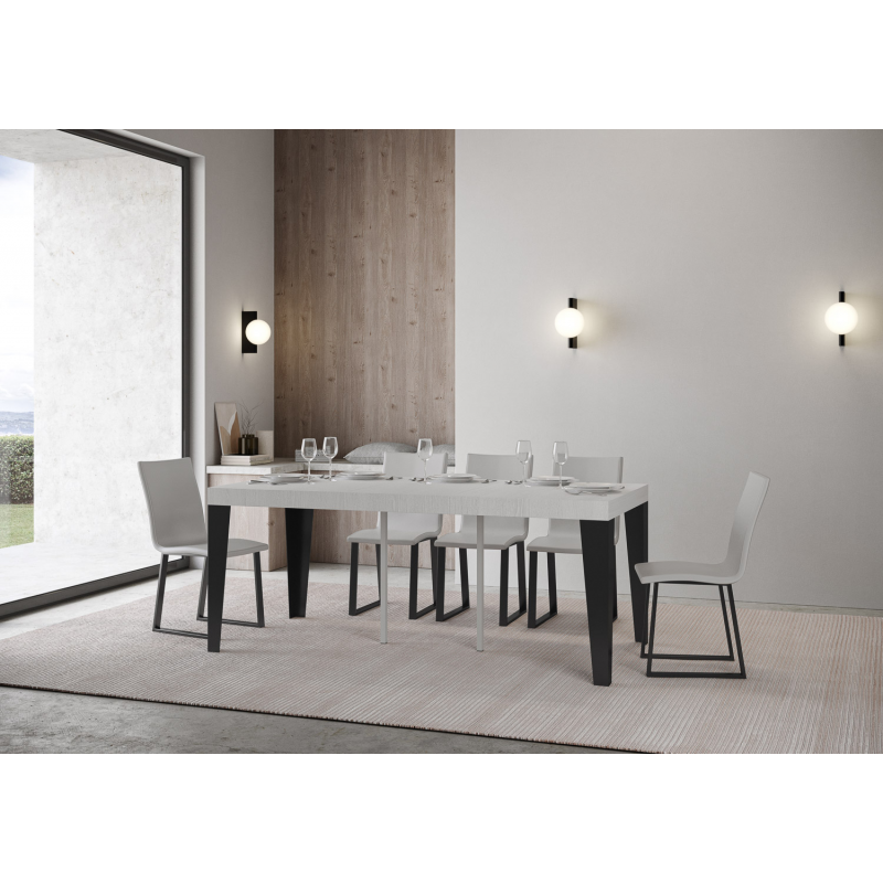 Consolle allungabile 90x40/196 cm Flame Small Premium telaio Antracite