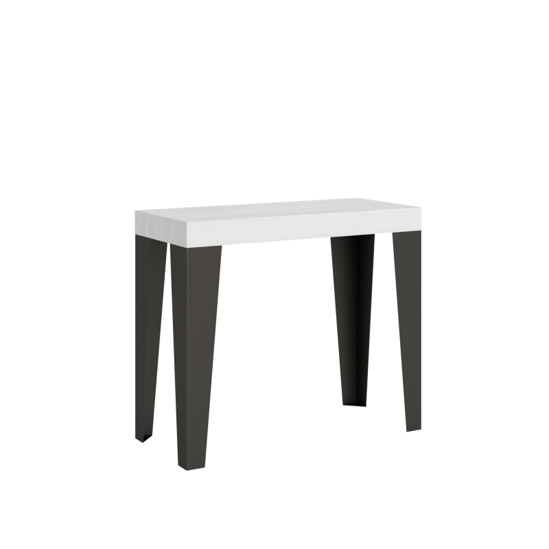 Consolle allungabile 90x40/196 cm Flame Premium telaio Antracite