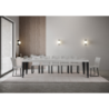 Consolle allungabile 90x40/196 cm Flame Premium telaio Antracite