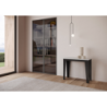 Consolle allungabile 90x40/196 cm Flame Small Evolution telaio Antracite