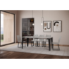 Consolle allungabile 90x40/196 cm Flame Small Evolution telaio Antracite
