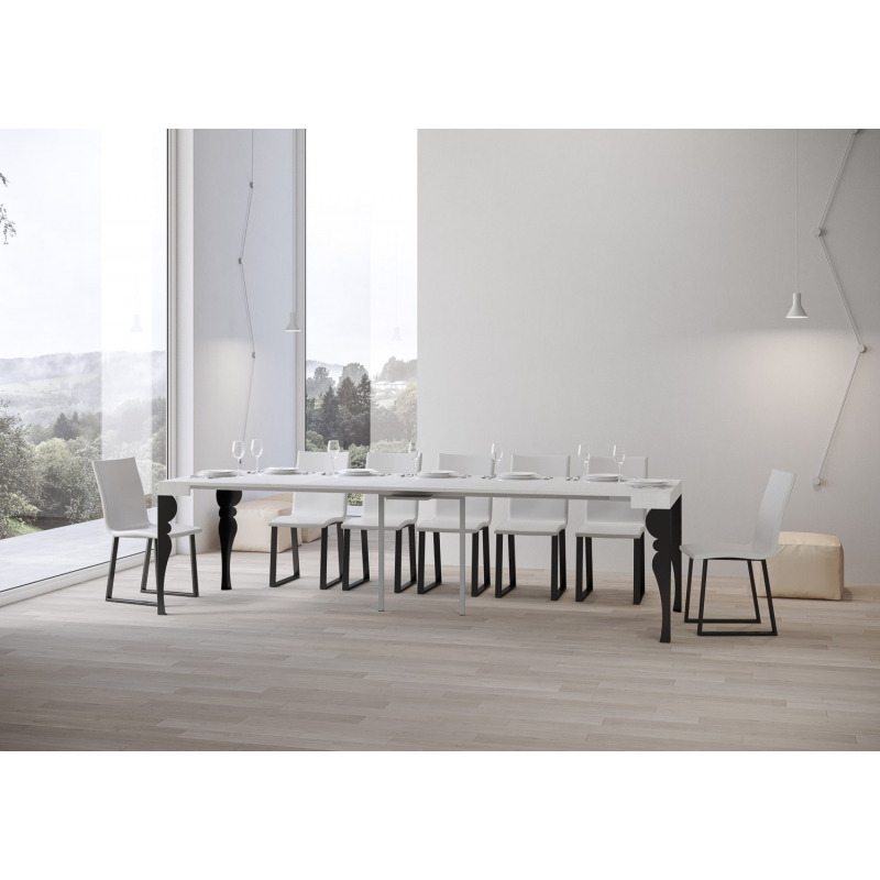 Consolle allungabile 90x40/300 cm Paxon telaio Antracite