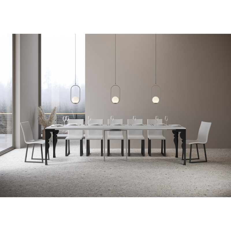 Consolle allungabile 90x40/300 cm Paxon Evolution telaio Antracite