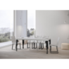 Consolle allungabile 90x40/196 cm Paxon Small Premium telaio Antracite