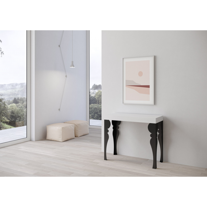 Consolle allungabile 90x40/300 cm Paxon Premium telaio Antracite
