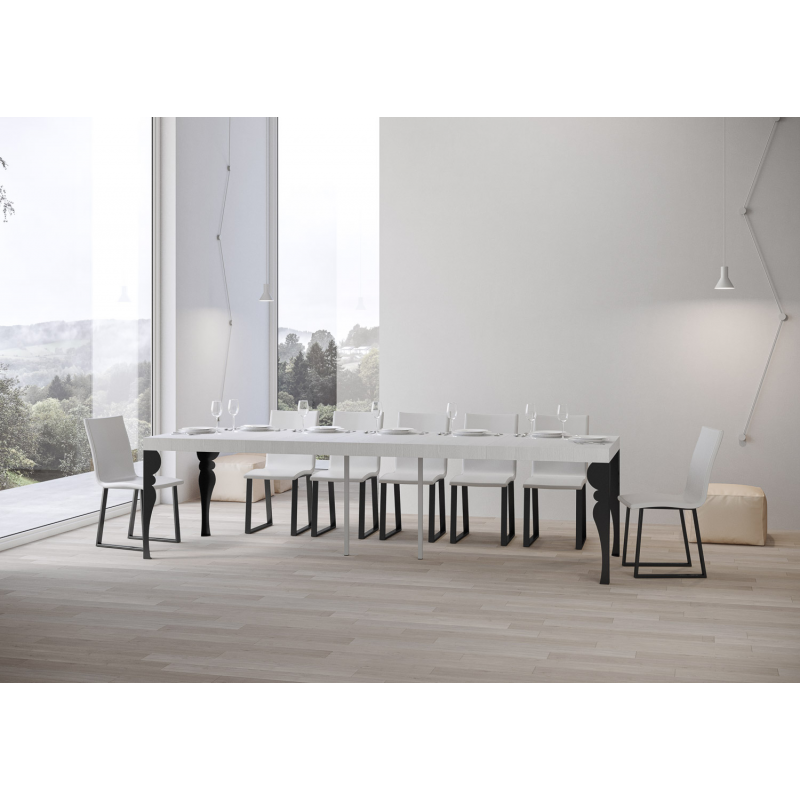 Consolle allungabile 90x40/300 cm Paxon Premium telaio Antracite