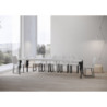 Consolle allungabile 90x40/300 cm Paxon Premium telaio Antracite
